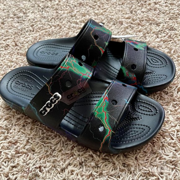 Crocs Classic Sandals Out of This World Lightning Unisex Men’s Sz 9 Women Sz 11 - Picture 5 of 12